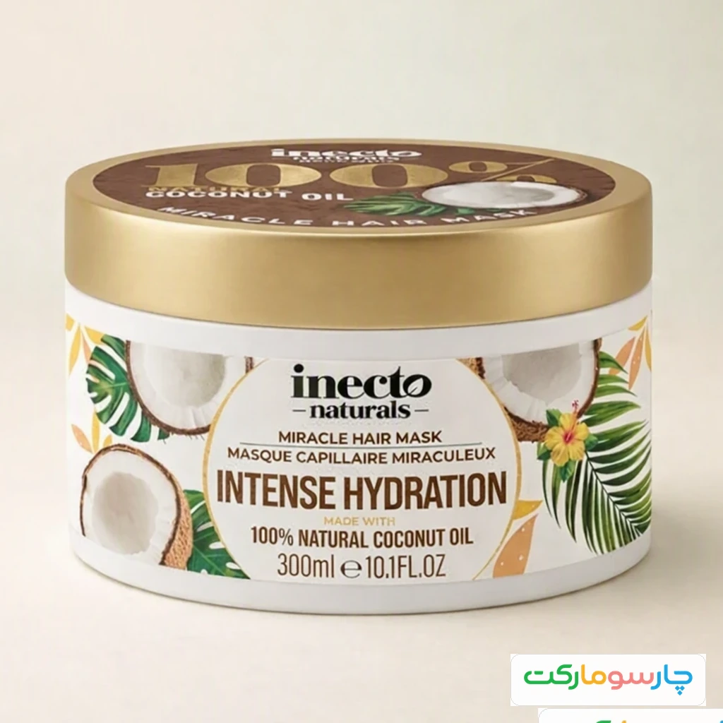 ماسک مو اینکتو مدل Intense Hydration برای موهای آسیب‌دیده حجم ۳۰۰ میلی‌لیتر