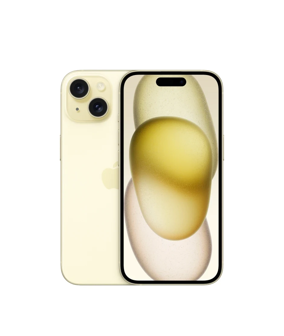گوشی اپل iPhone 15 ظرفیت ۱۲۸ گیگابایت — زرد