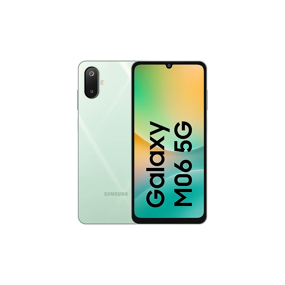 گوشی سامسونگ Galaxy M06 5G ظرفیت ۶۴ گیگابایت و رم ۴ گیگابایت — لیمویی