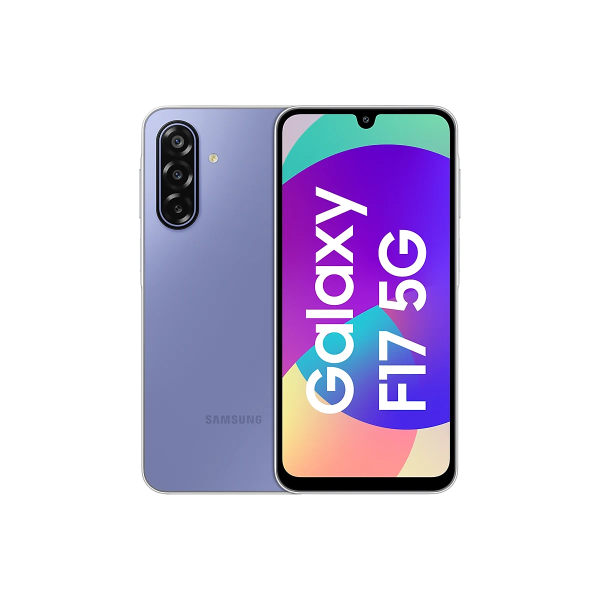 گوشی سامسونگ Galaxy F17 5G ظرفیت ۱۲۸ گیگابایت و رم ۶ گیگابایت — بنفش گرگ‌ومیش