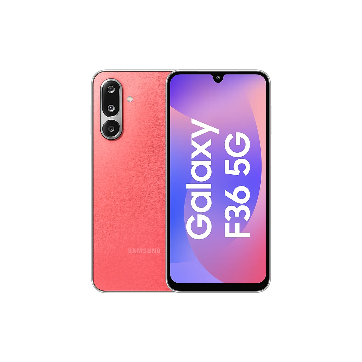 گوشی سامسونگ Galaxy F36 5G ظرفیت ۱۲۸ گیگابایت و رم ۶ گیگابایت — قرمز مرجانی