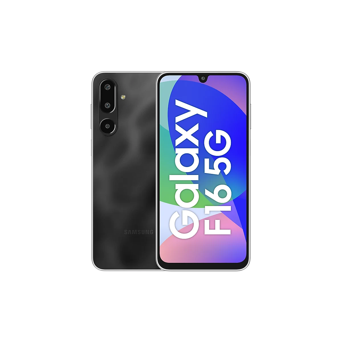 گوشی سامسونگ Galaxy F16 5G ظرفیت ۱۲۸ گیگابایت و رم ۴ گیگابایت — زغالی شیشه‌ای