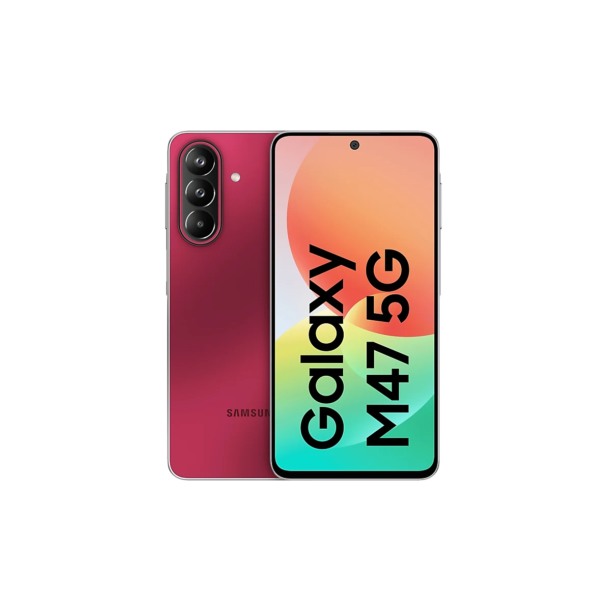 گوشی سامسونگ Galaxy M47 5G ظرفیت ۱۲۸ گیگابایت و رم ۶ گیگابایت — قرمز آئورا