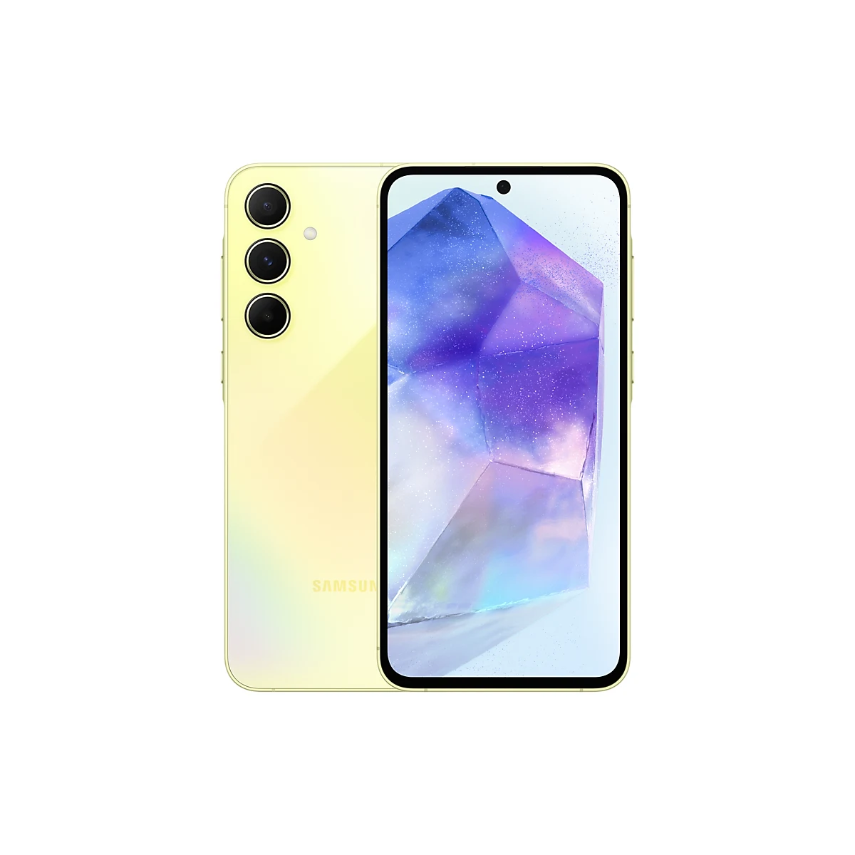گوشی سامسونگ Galaxy A55 5G ظرفیت ۲۵۶ گیگابایت و رم ۱۲ گیگابایت — لیمویی